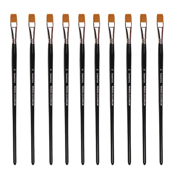 Golden Synthetic Brush, Flat