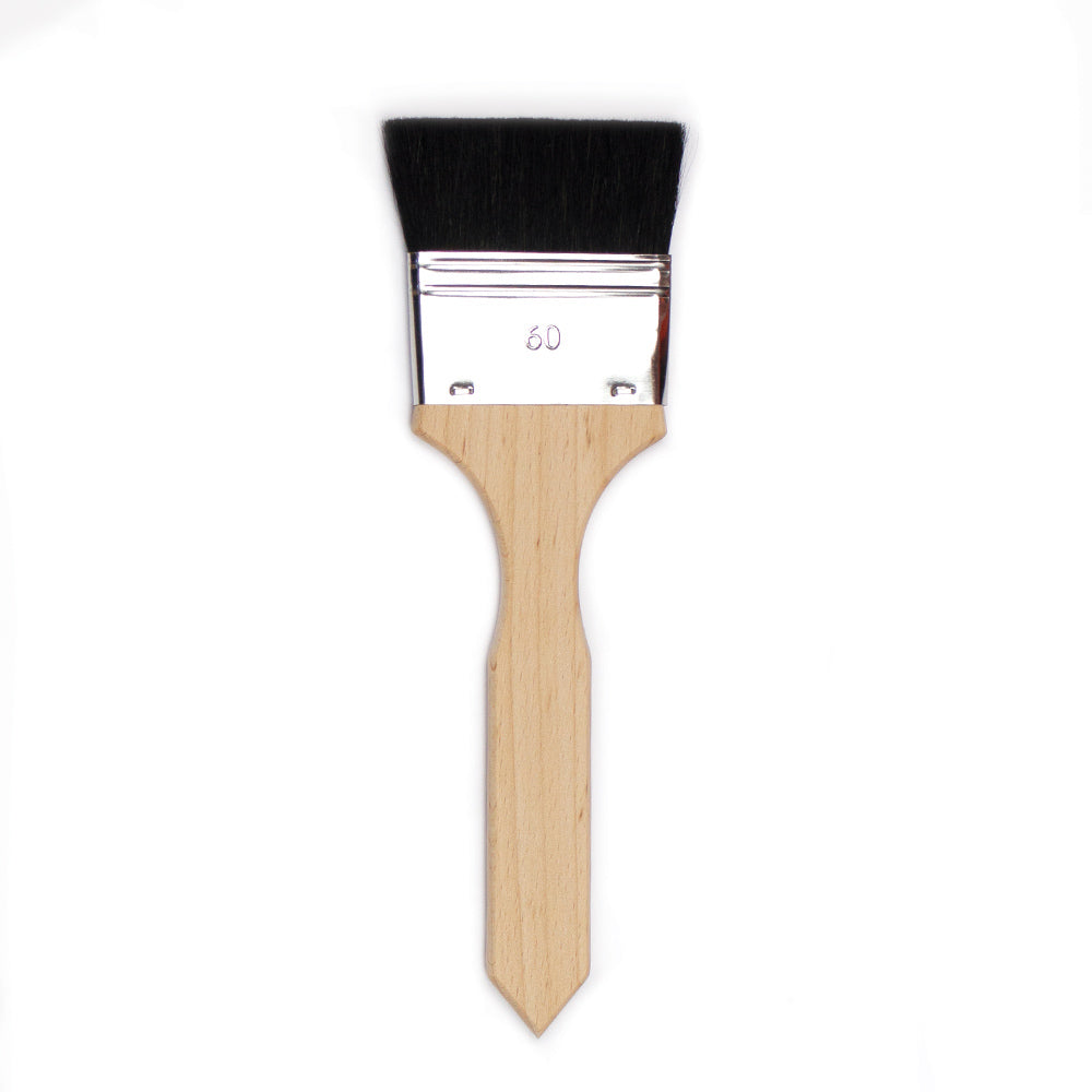 Ox Hair Wash Brush, Flat