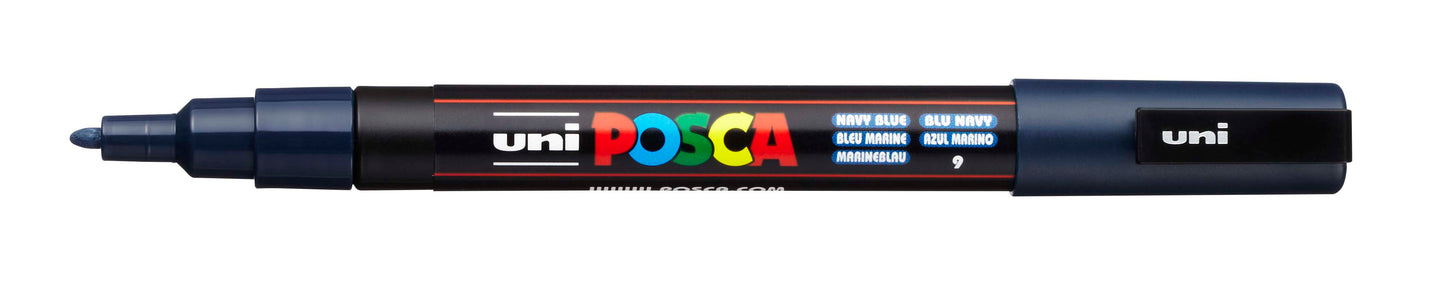 Uni Posca Paint Marker Fine, 0.9 - 1.3mm Bullet Tip - PC-3M