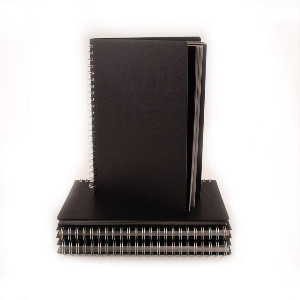 Black Poplin Cover, Coloured Paper