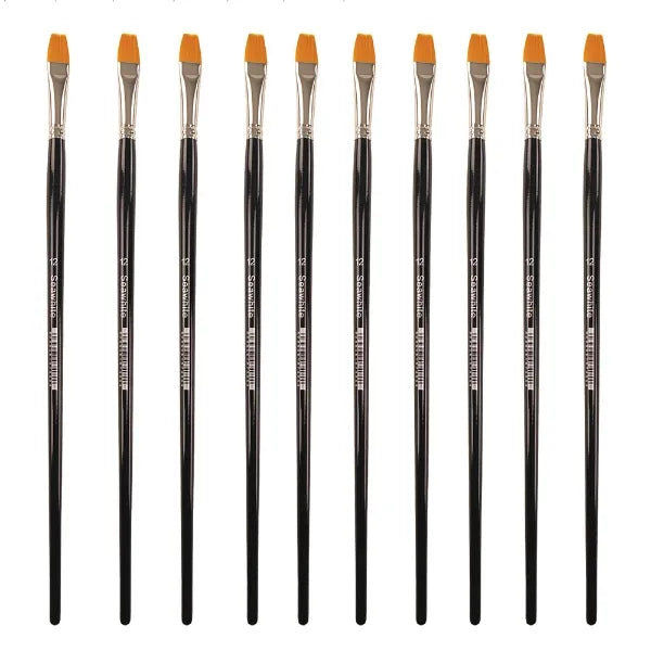 Golden Synthetic Brush, Flat