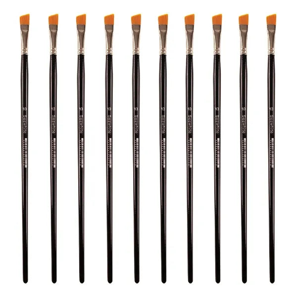 Golden Synthetic Brush, Angled