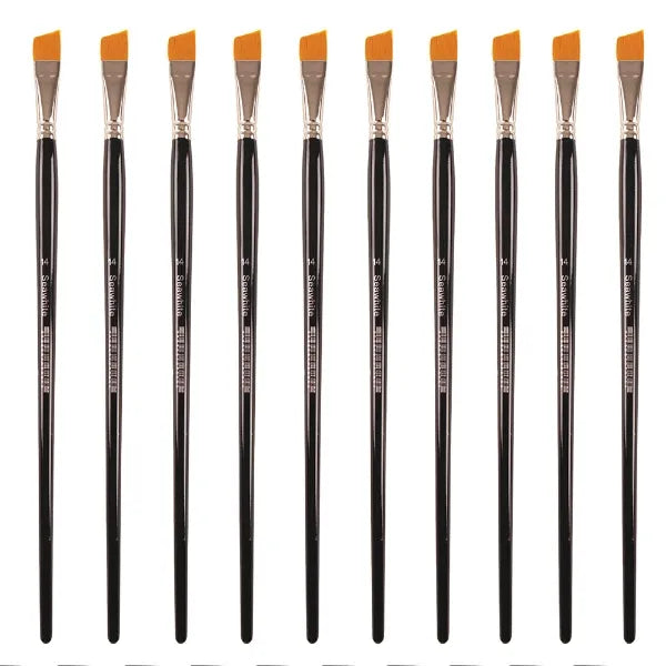 Golden Synthetic Brush, Angled