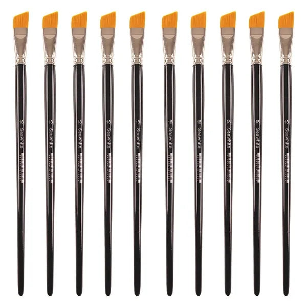 Golden Synthetic Brush, Angled