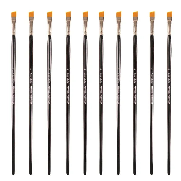 Golden Synthetic Brush, Angled