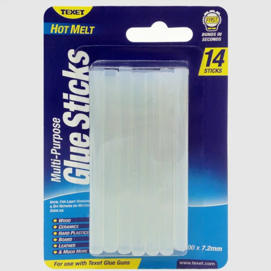 Texet Hot Melt Glue Sticks, Pack of 14