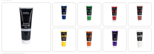 Value Pack Block Printing Ink, 10 x 250ml