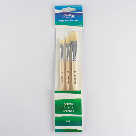 Hogs Hair Flat Brush Set