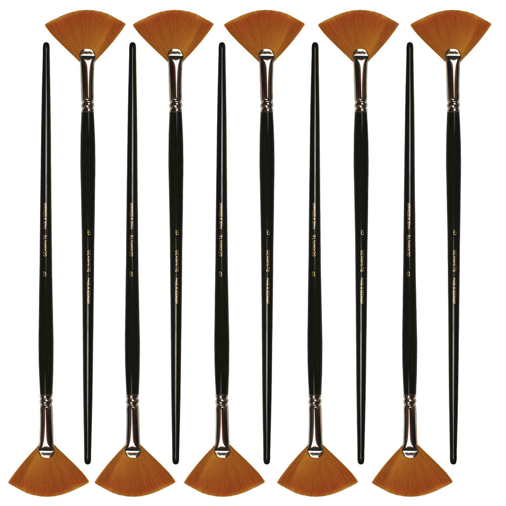 Golden Synthetic Brush, Fan