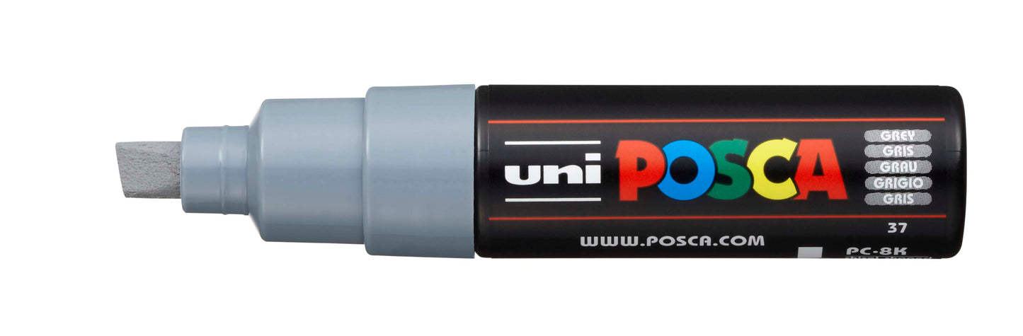 Uni Posca Paint Marker Broad Chisel, 8mm Tip - PC-8K