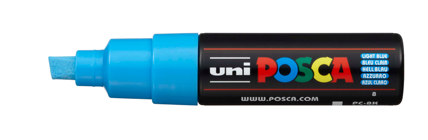Uni Posca Paint Marker Broad Chisel, 8mm Tip - PC-8K