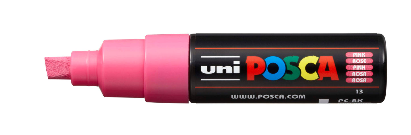 Uni Posca Paint Marker Broad Chisel, 8mm Tip - PC-8K