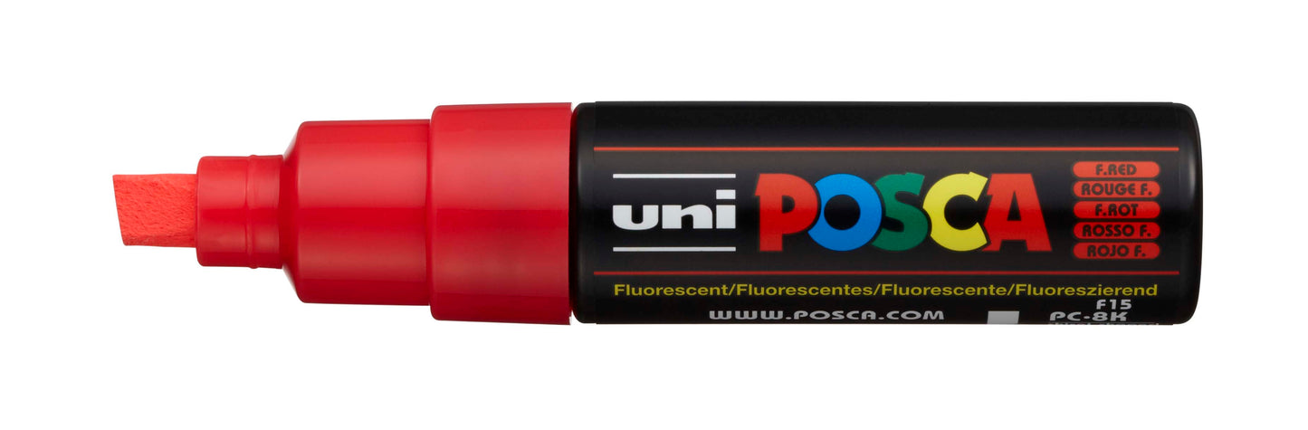 Uni Posca Paint Marker Broad Chisel, 8mm Tip - PC-8K