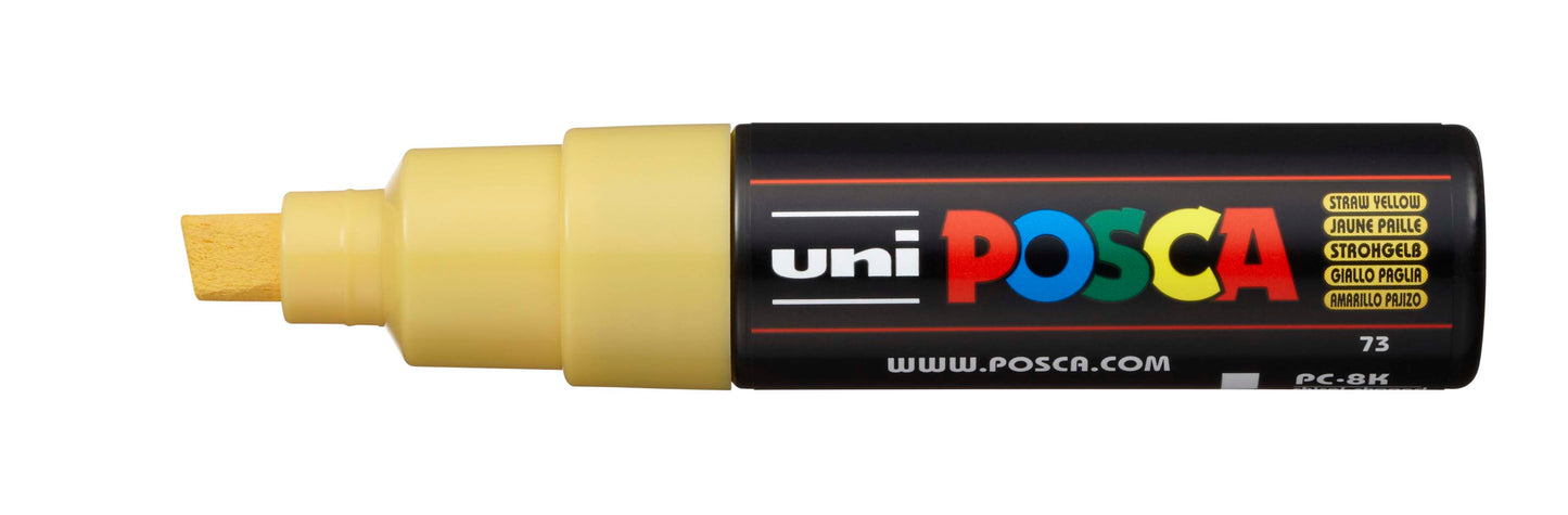Uni Posca Paint Marker Broad Chisel, 8mm Tip - PC-8K