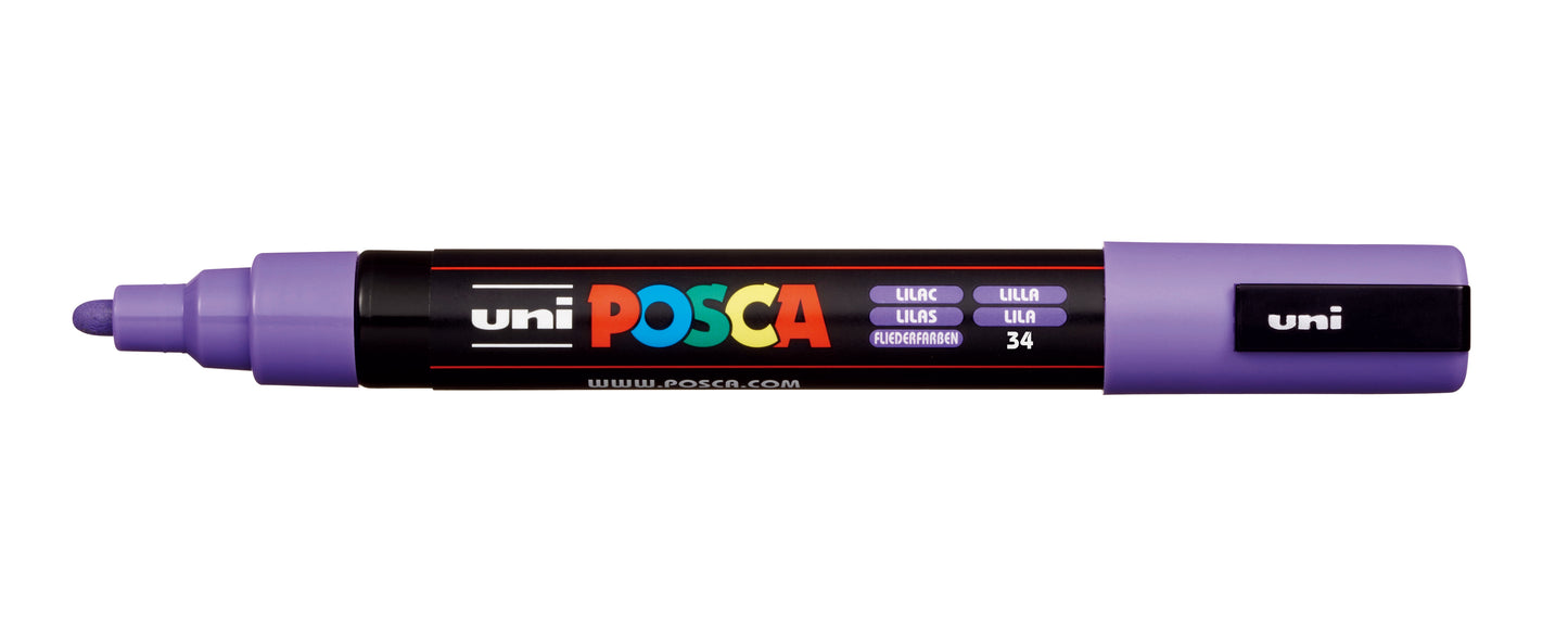 Uni Posca Paint Marker Medium, 1.8 - 2.5mm Bullet Tip - PC-5M