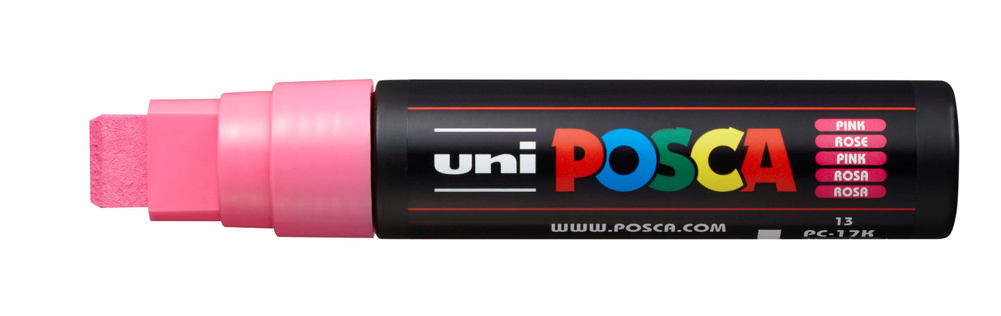 Uni Posca Paint Marker Extra Broad, 15 - 17mm Chisel Tip - PC-17K