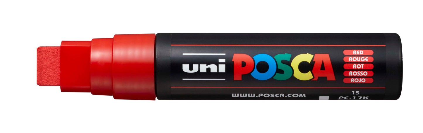 Uni Posca Paint Marker Extra Broad, 15 - 17mm Chisel Tip - PC-17K