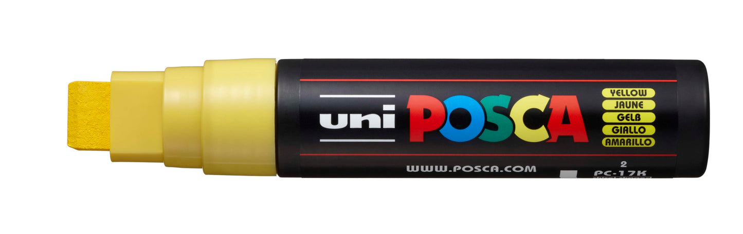 Uni Posca Paint Marker Extra Broad, 15 - 17mm Chisel Tip - PC-17K