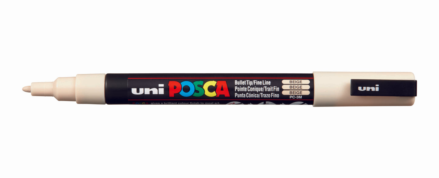 Uni Posca Paint Marker Fine, 0.9 - 1.3mm Bullet Tip - PC-3M