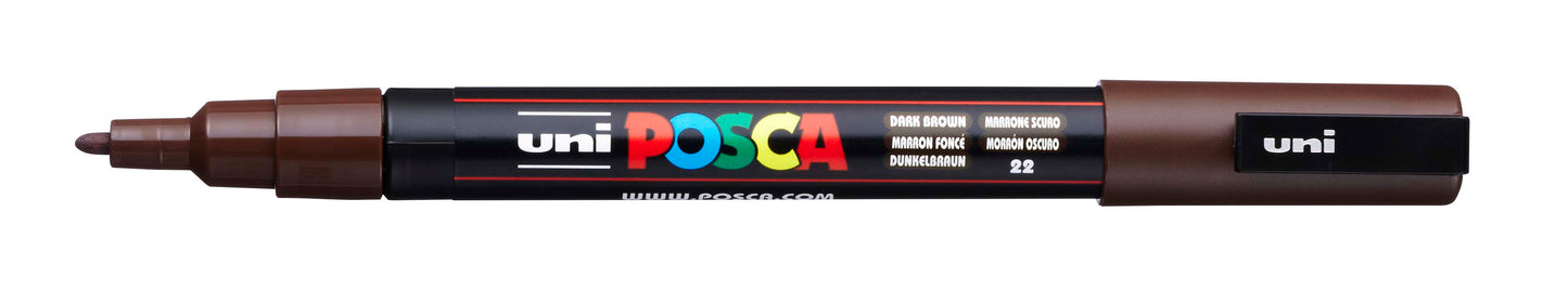 Uni Posca Paint Marker Fine, 0.9 - 1.3mm Bullet Tip - PC-3M