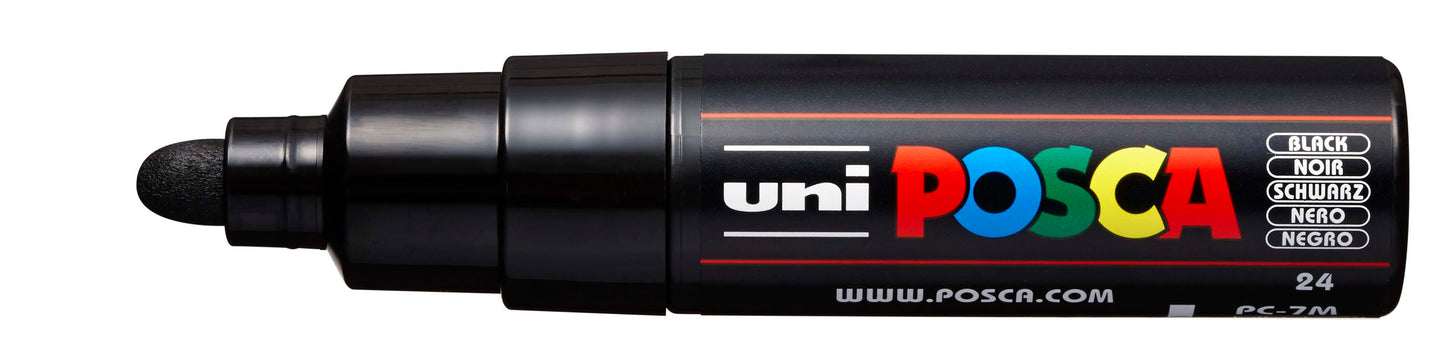 Uni Posca Paint Marker Large, 4.5 - 5.5mm Bullet Tip - PC-7M