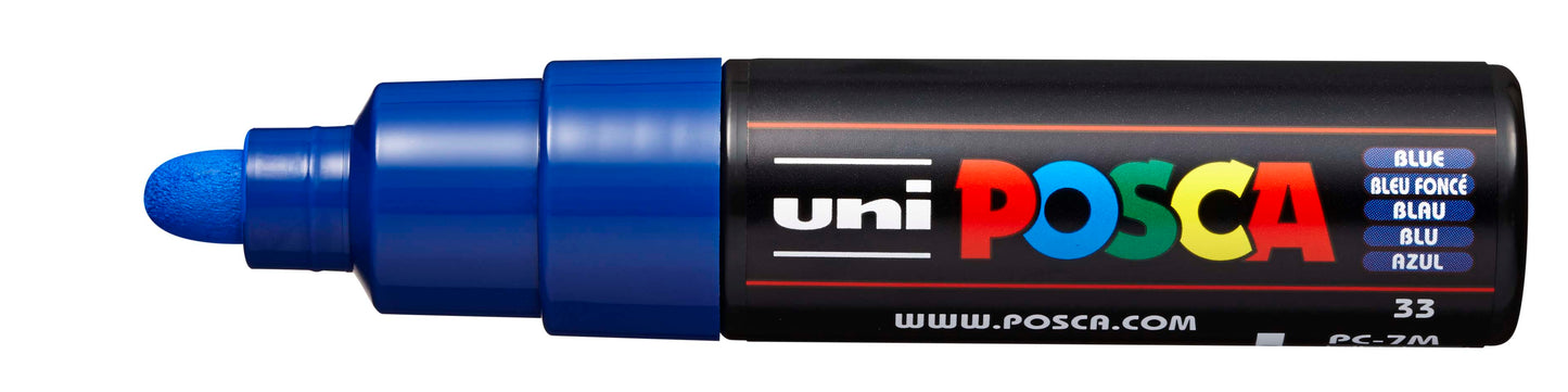 Uni Posca Paint Marker Large, 4.5 - 5.5mm Bullet Tip - PC-7M