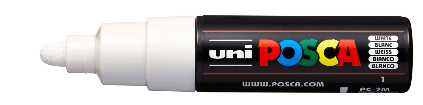 Uni Posca Paint Marker Large, 4.5 - 5.5mm Bullet Tip - PC-7M