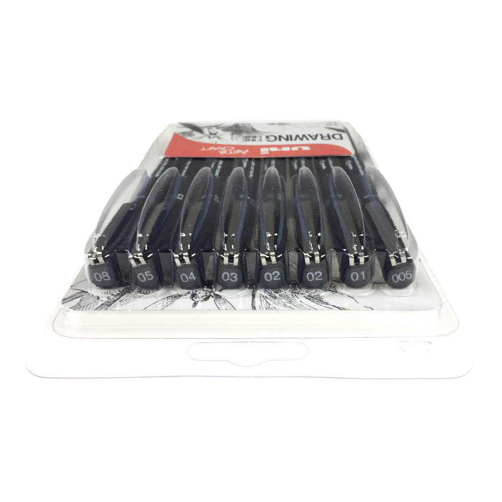 UniPin Fineliner, Pack of 8
