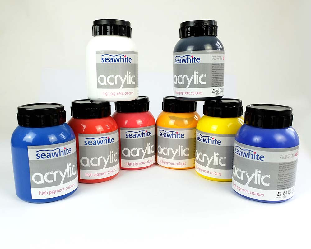 Seawhite Acrylic Colour, 1000mL bottle