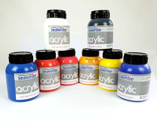 Seawhite Acrylic Colour, 1000mL bottle