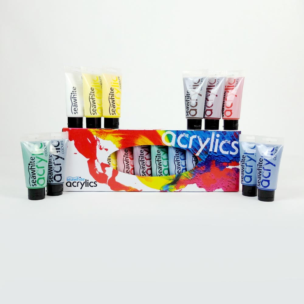 Medium Acrylic Paint Set, 10 x 75ml tubes