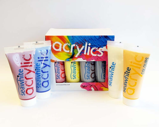 Acrylic Paint Set, 8 x 200ml tubes
