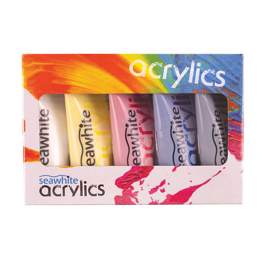 Mixing Acrylic Paint Set, 5 x 75ml tubes