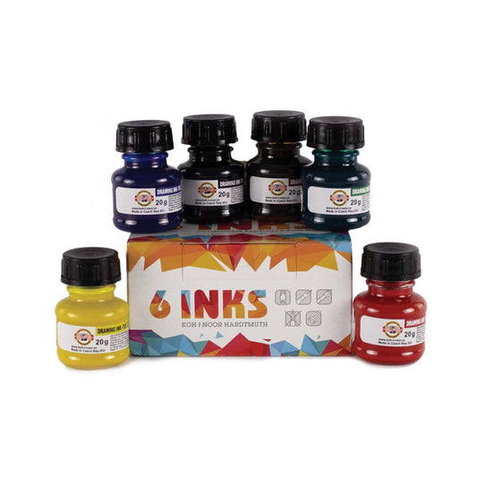Koh-i-Noor Drawing Ink set, 6 colours
