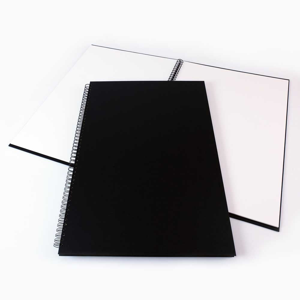 "A"-Size Black Cloth Hardback Sketchbook