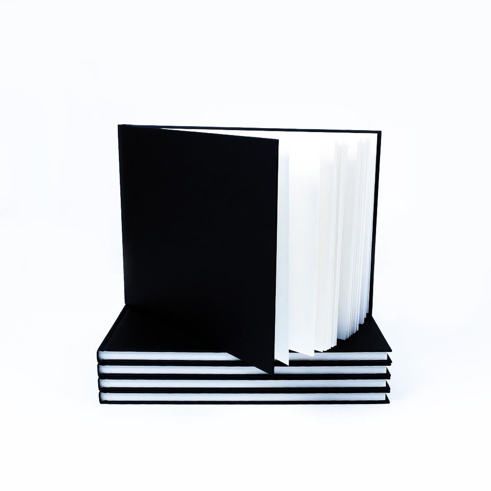 "A"-Size Black Cloth Hardback Sketchbook