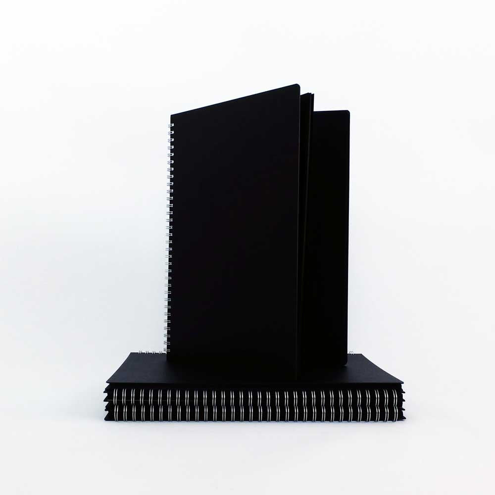 Black Poplin Cover, Coloured Paper